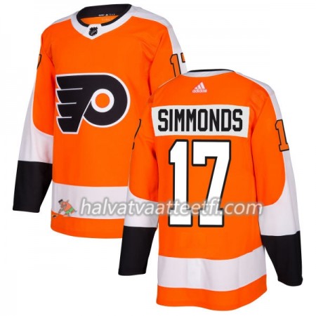 Miesten NHL Philadelphia Flyers Pelipaita Wayne Simmonds 17 Adidas 2017-2018 Oranssi Authentic